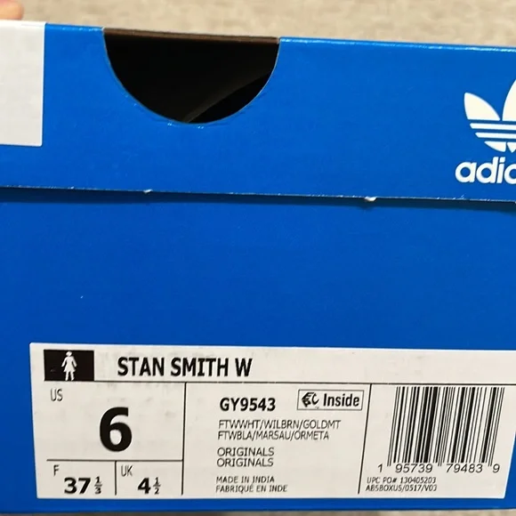 Adidas STAN SMITH shoes women size 6 brand new with box - Picture 8 of 8
